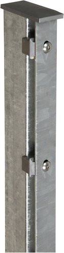 FLORAWORLD Zaunpfosten Premium aus verzinktem Stahl in Silber, B/T/H: 6 x 4 x 160 cm - Bild 1