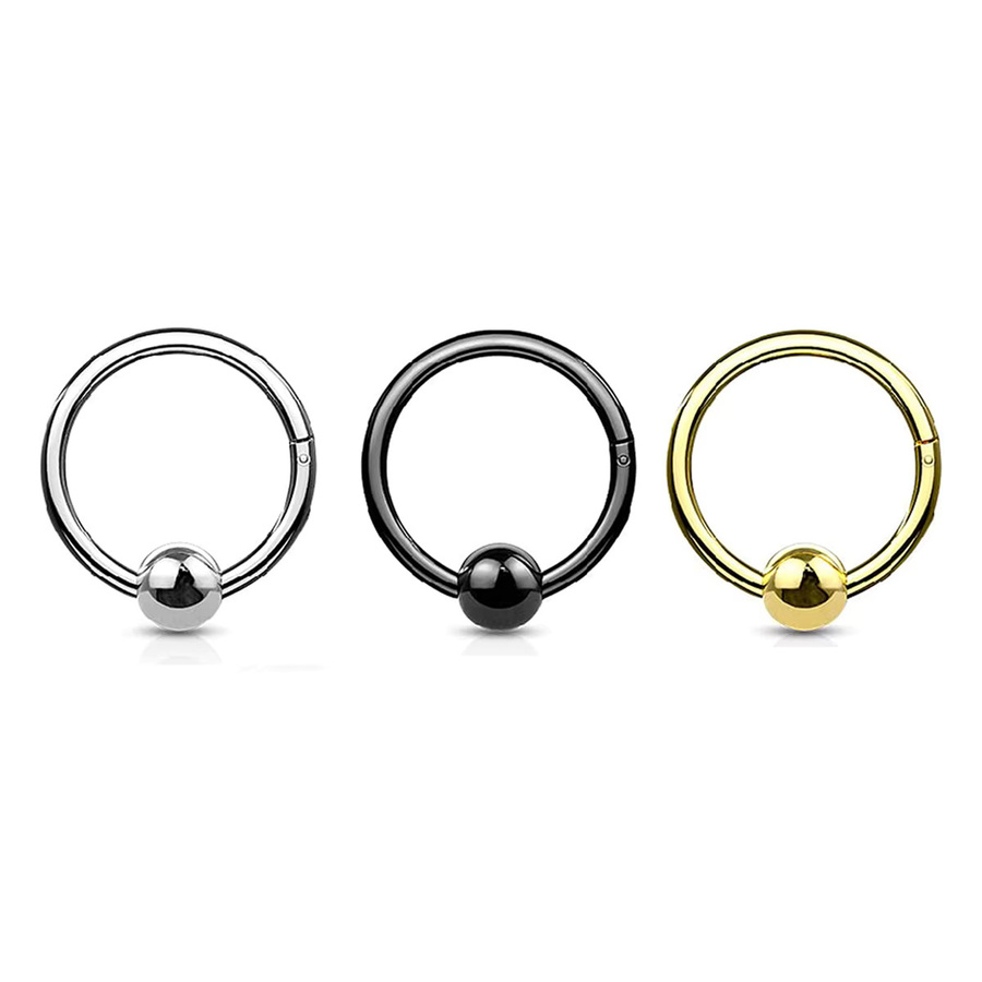 ADYJELY Nasenring Hoop Clicker, Silber, Unisex, Ohne Stein - Bild 2