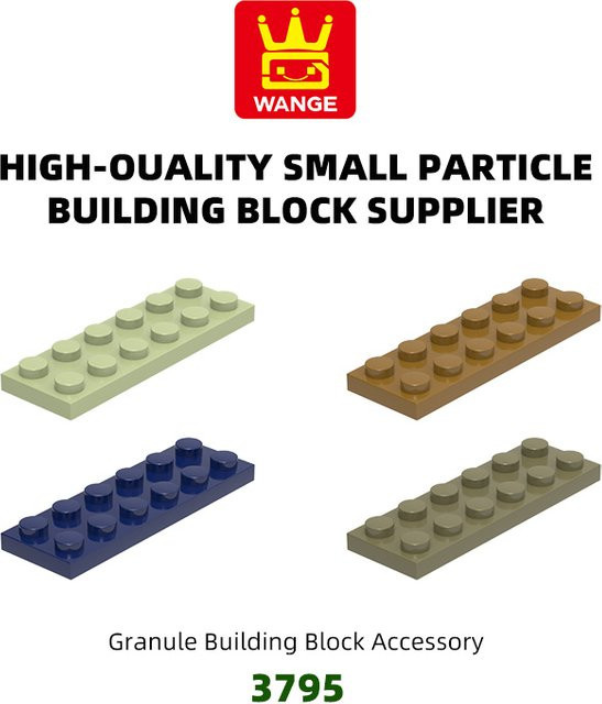 WANGE 3795 Kurze 2×6-Loch-Blöcke, Zubehör, 53-teiliges Set, ab 6 Jahren - Bild 1