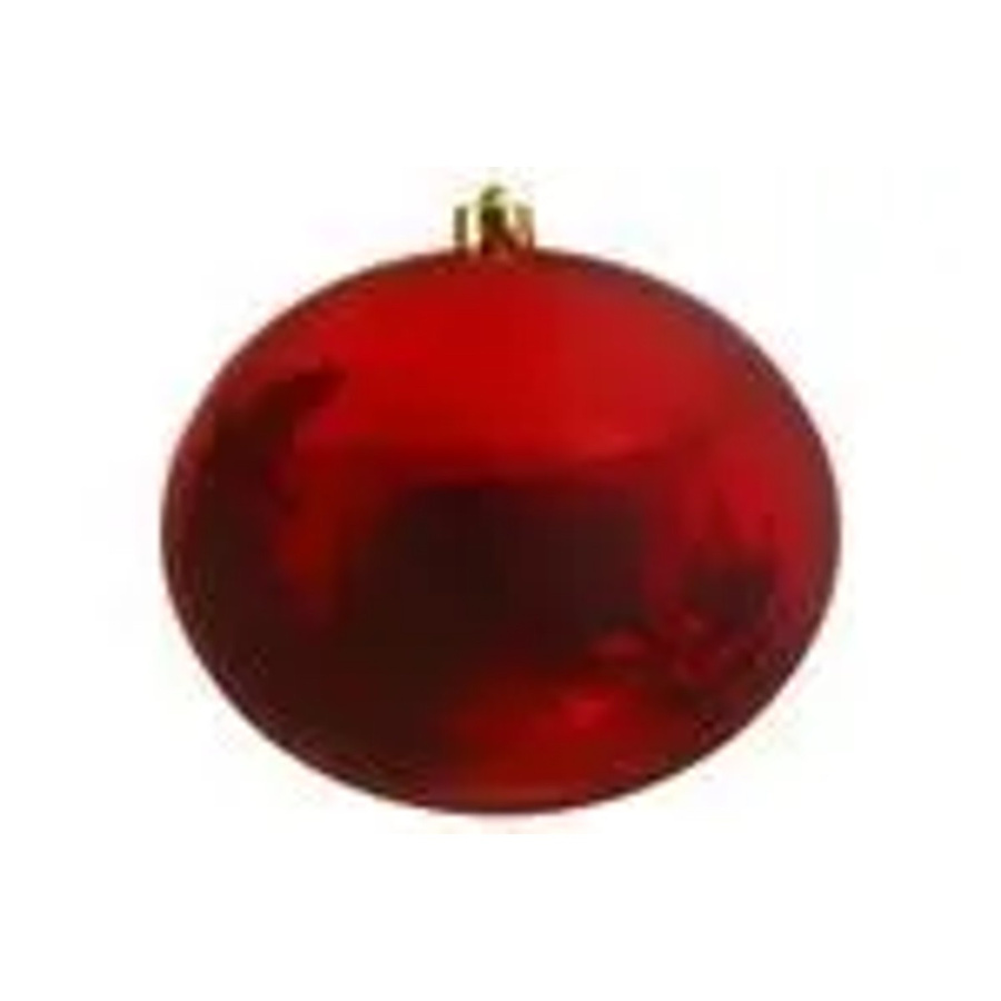Kaemingk Weihnachtsbaumkugel aus Kunststoff, Rot Glanz, Durchmesser: 25 cm - Bild 2
