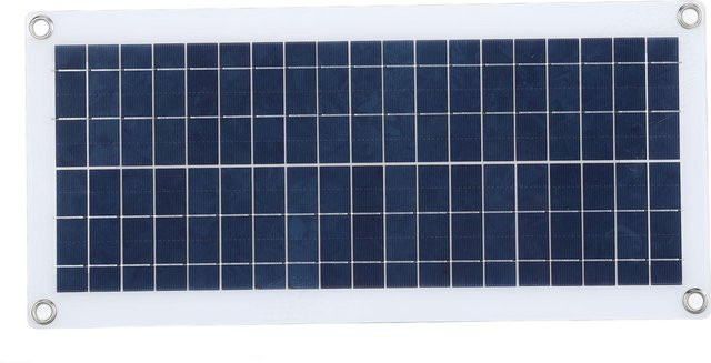 OutsideWorld 15W USB Solarmodul-Kit mit hocheffizientem DC Polysilizium-Panel und 60A Controller in Grau - Bild 1