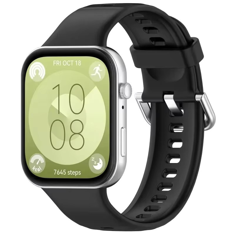 Huawei Uhrenarmband Silikon, Schwarz, Unisex - Bild 2