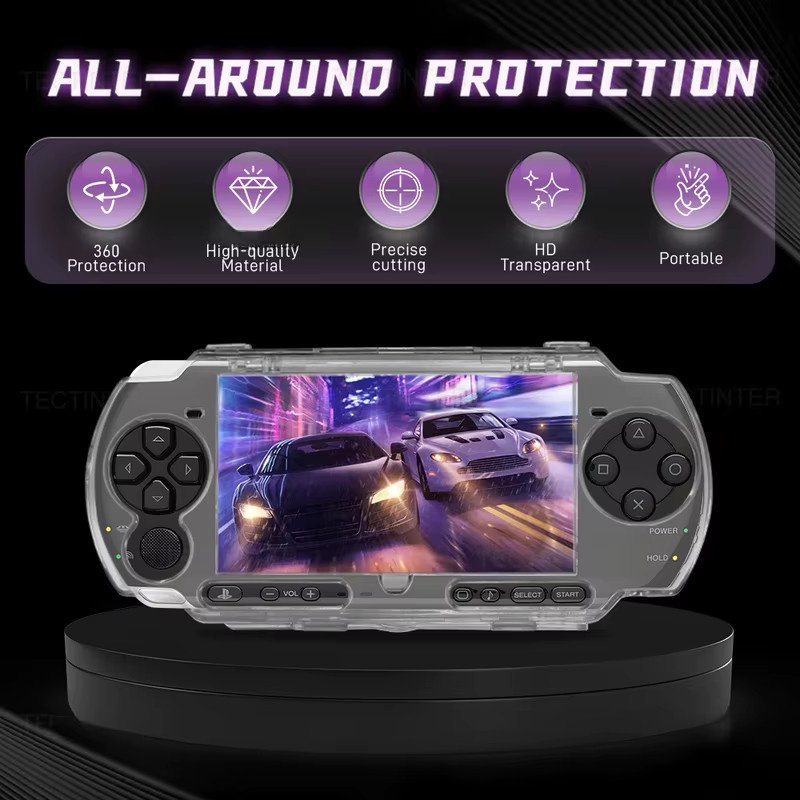 Transparente Schutzhülle für Sony PSP 2000, PSP 3000 und PSV 2000 Handheld-Konsolen - Bild 2
