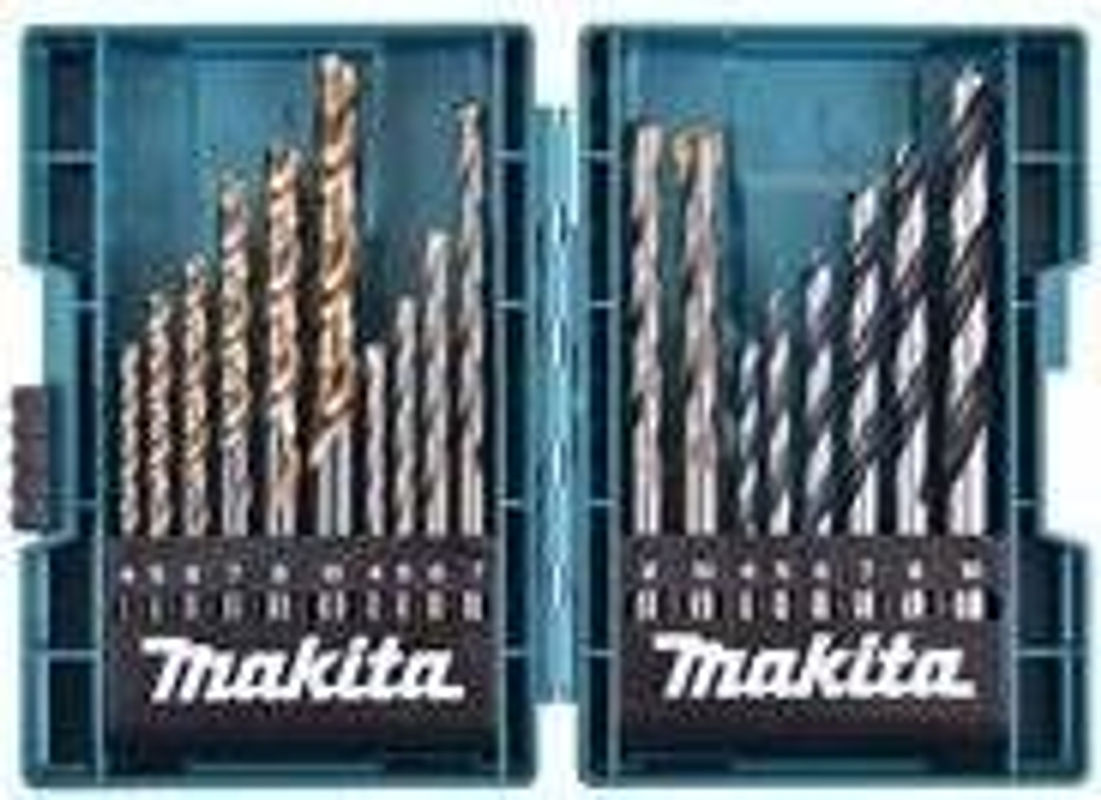 Makita Universal-Bohrersortiment HSS in Blau, 18-teilig, für Metall, Stein, Beton, Holz und Mauerwerk - Bild 2