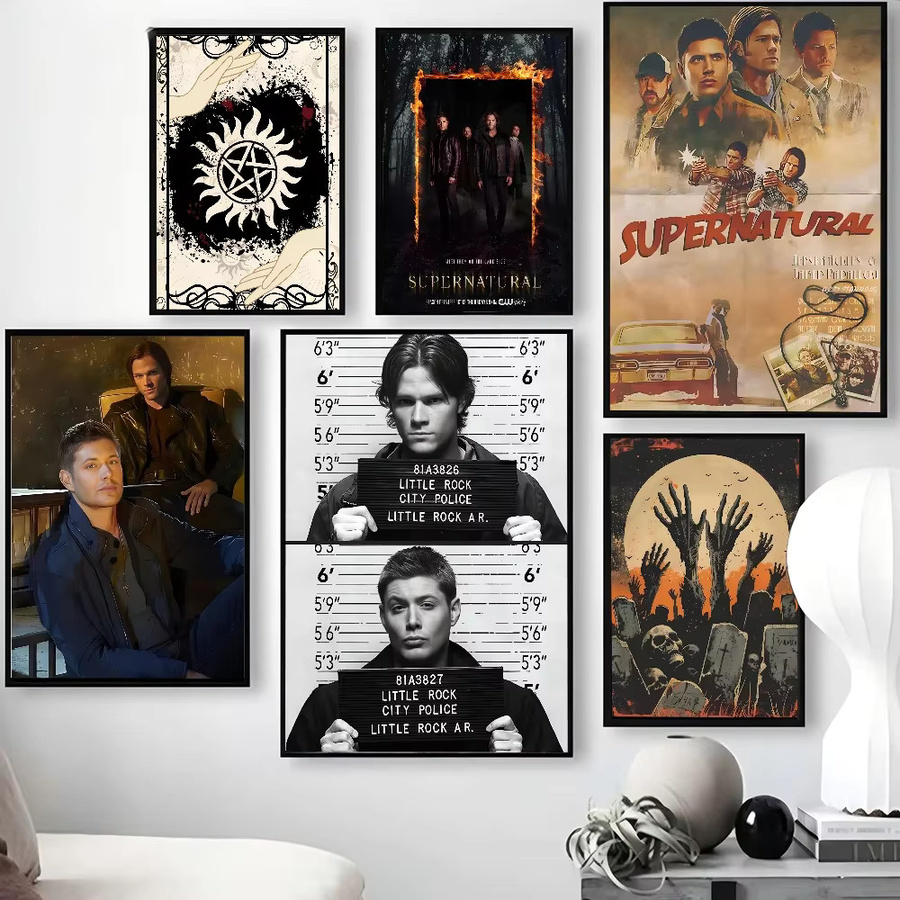 JKPICTURE Wandkunst TV-Serie Supernatural HD-Leinwanddruck-Poster für dein Zuhause und Wohnzimmer - Bild 1