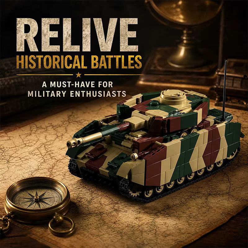 M MENBIS Schwerer Panzer, Bausteine, 1:28, ab 14 Jahren - Bild 2