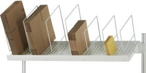 Rau Kartonagenmagazin B1500 in Lichtgrau RAL7035, B: 150 cm, T: 45 cm, H: 50 cm - Bild 1