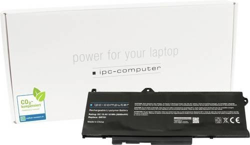 IPC-Computer Notebook-Akku GRT01 in Schwarz mit 3950 mAh und 15.40V - Bild 1