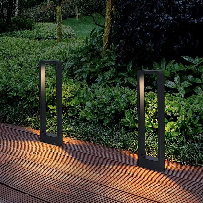 TRAZOS LED Gartenstrahler Modern Aluminium Schwarz IP54 Outdoor Landschaftsscheinwerfer 6W Warmweiß Höhe: 80 cm - Bild 2