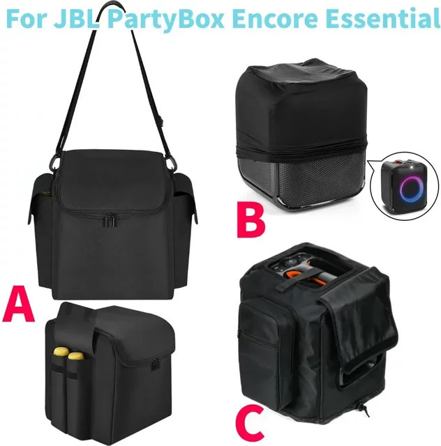 Multifunktionale wasserdichte Tragetasche mit verstellbarem Schultergurt für JBL PartyBox Encore Essential in Schwarz - Bild 1