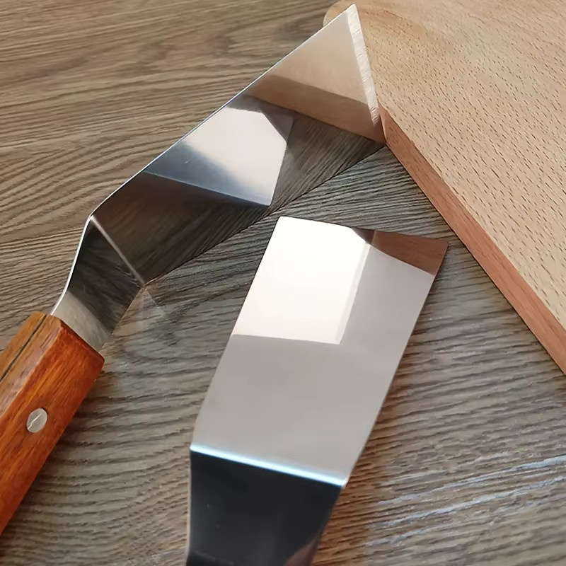 Edelstahl Teppanyaki Spatel in Silber für Steak, Pizza und Pfannkuchen - Bild 2
