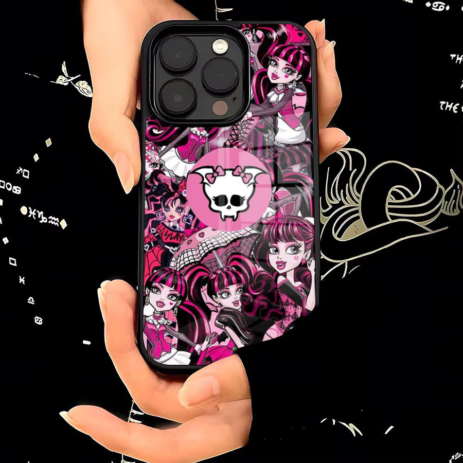 M-MonsterS Cartoon Handyhülle aus PC und TPU für iPhone 11 bis iPhone 17 Pro Max in Schwarz und Multicolour - Bild 2