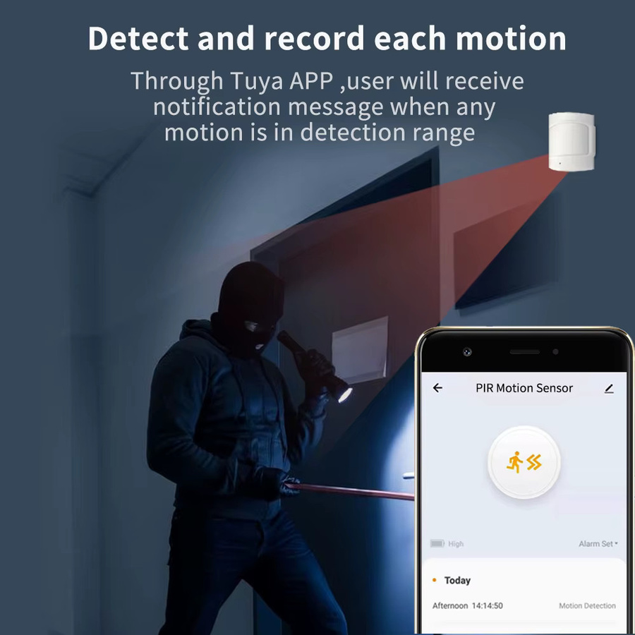 Lincukoo Lincukoo Tuya Zigbee 3.0 Intelligenter PIR-Bewegungssensor in Weiß mit 120 Grad Erfassungswinkel für Smart Life und Zigbee-Hub - Bild 2