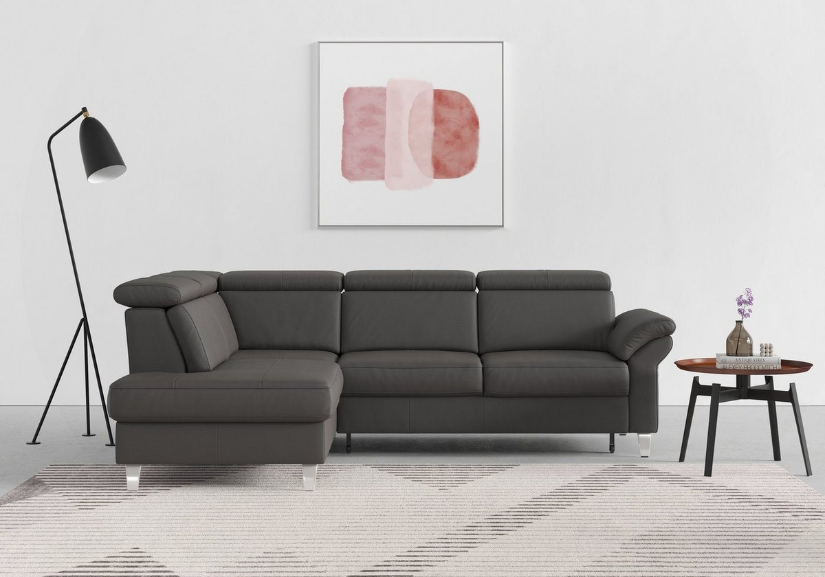 sit&more Ecksofa Arngast L-Form mit Kopfteilverstellung und Federkern - Bild 1