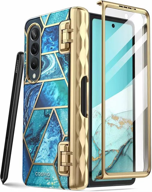 I-BLASON Cosmo Slim Schutzhülle für Samsung Galaxy Z Fold 4 5G (2022) mit integriertem Displayschutz in Schwarz - Bild 1