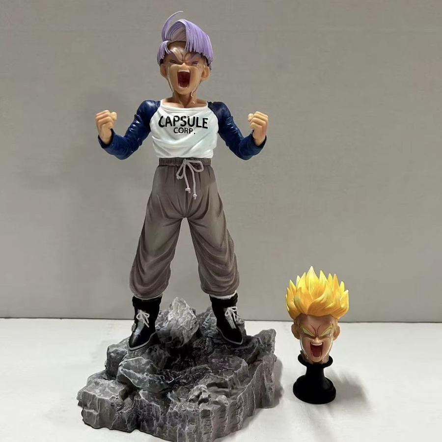 Bandai Dragon Ball Z Trunks Super Saiyan Figur, mit austauschbarem Kopf - Bild 2