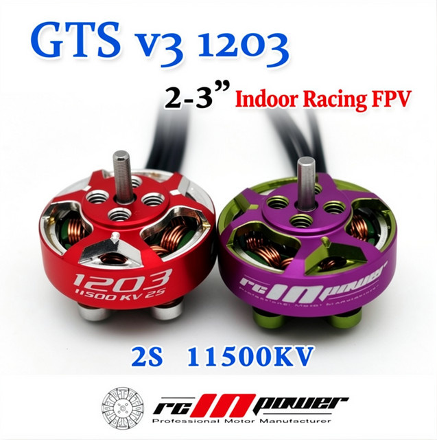 Rcinpower GTS V3 1203 Bürstenloser Motor für 2-3 Zoll Propeller RC FPV Racing Drohnen in Rot - Bild 1