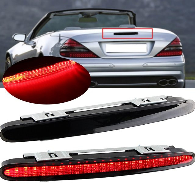 APMATAUTO LED Dritte Bremsleuchte für Mercedes-Benz SL-Klasse R230 (2001–2012), geräuchert, Schwarz-Rot - Bild 1