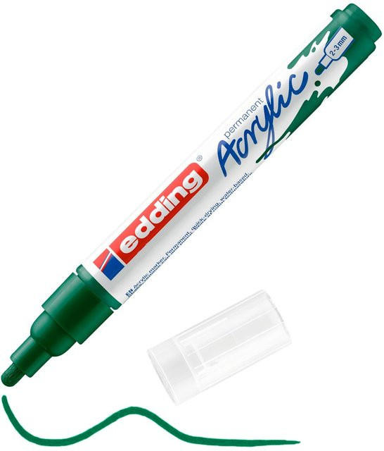 edding 5100 Acrylmarker in Moosgrün für permanente Markierungen - Bild 1