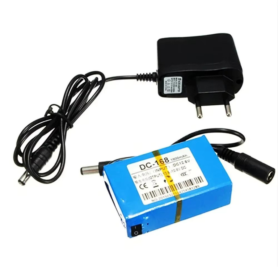 Aleaivy Wiederaufladbarer 12,6 V Lithium-Polymer Super-Akku mit 6800 mAh in Blau für CCTV-Kameras und kabellose Sender - Bild 3