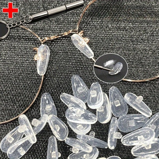 Nasenpads Set Silikon, Transparent, mit Schraubendreher - Bild 1