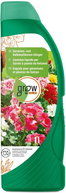 GROW by OBI Flüssiger Geranien- und Balkonpflanzendünger, 1 l - Bild 1