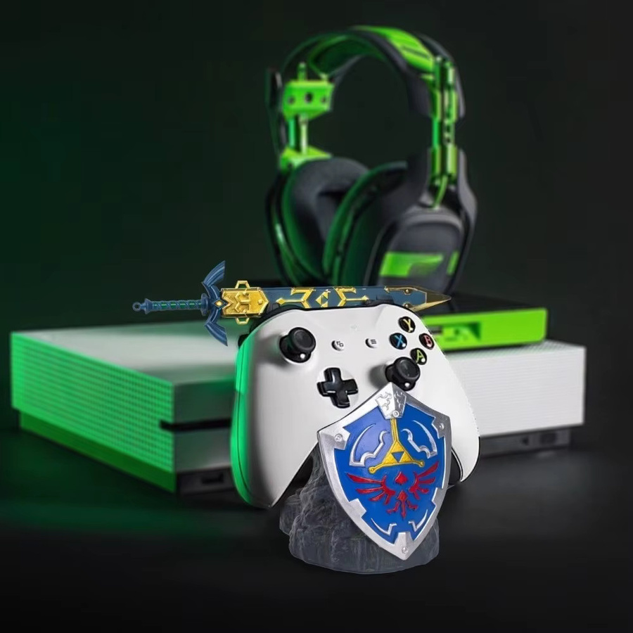 Kreative Anime Controller Halterung aus Harz für Xbox und PS5, Schwarze Desktop Dekoration - Bild 2