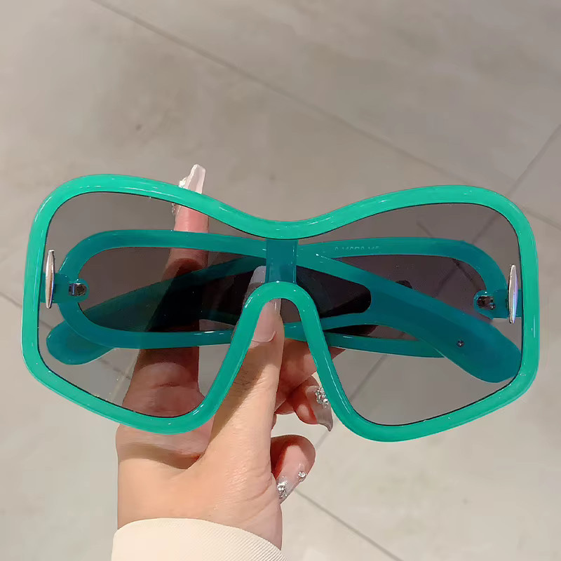KAMMPT Sonnenbrille Square, Damen, Vollrand, Grün, Kunststoff - Bild 1
