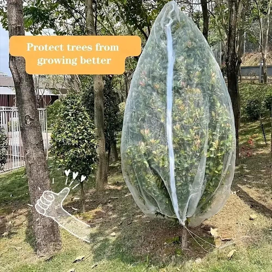 Insektenschutznetz mit Reißverschluss von rocajijian für Obst und Gemüse, Farbe: Weiß, B x H: 150 x 120 cm - Bild 4