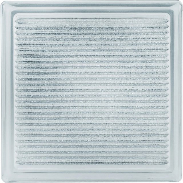 Fuchs Design Glasbaustein Xenon transparent silber B/H/T: 19 x 19 x 8 cm - Bild 1