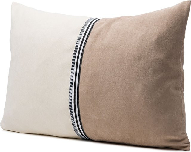 Kissenhülle DALI von Gozze in Grau und Beige, rechteckig, aus Polyester - Bild 1