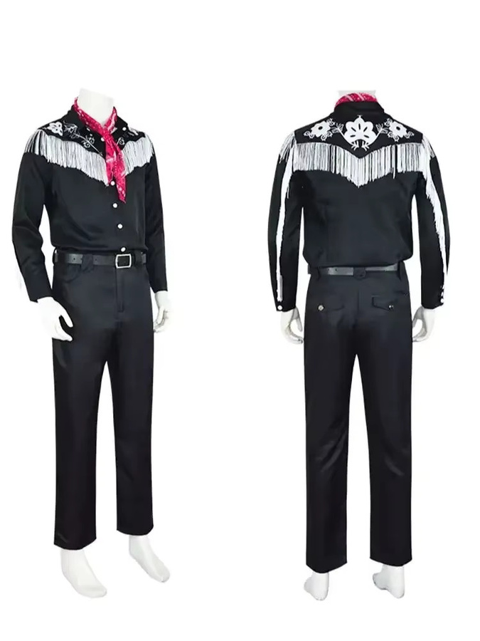 ZOBOTT Barbie Cosplay Kostüm, Herren, Schwarz, Plüsch / Textil - Bild 6