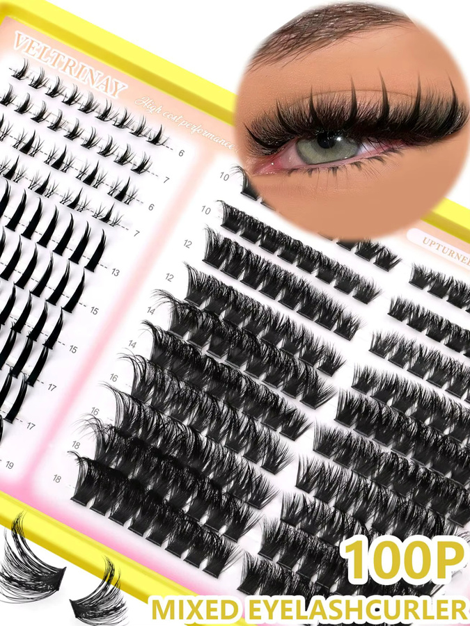 VELTRINAY Wimpern-Cluster, Manga-Wimpern, Unisex - Bild 7