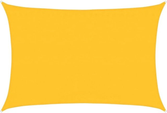 Furnicato Sonnensegel rechteckig aus HDPE in Gelb, B x T: 3,5 x 4,5 m - Bild 1