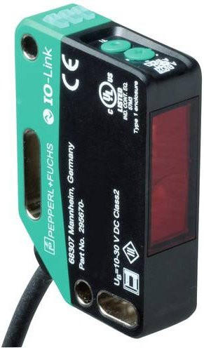 Pepperl+Fuchs OMT600-R201-IEP-IO-0,3M-V1-L Abstandssensor in Grün, B/T/H: 41,7 x 15 x 61,7 mm - Bild 1