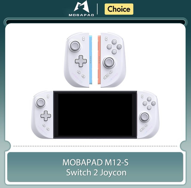 MOBAPAD M12 S Joycon Gaming-Controller für Nintendo Switch 2 mit TMR-Sticks und mechanischen Tasten in Weiß - Bild 1