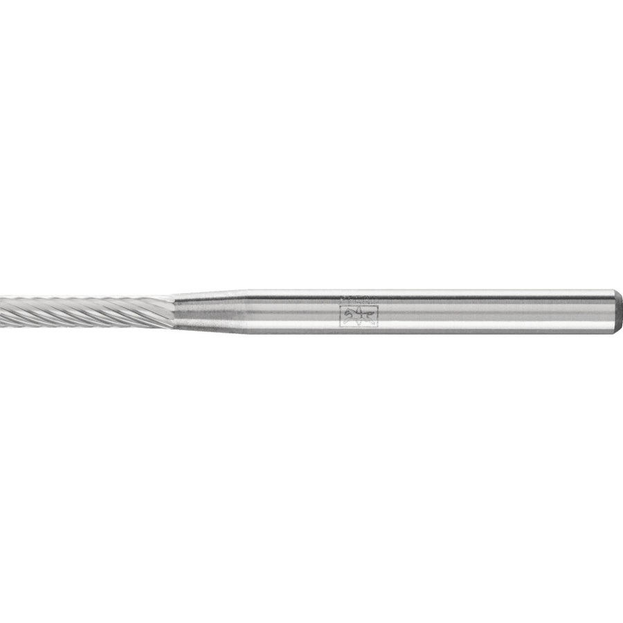 PFERD Hartmetall Frässtift Zylinder ZYA silber Ø 2 x 10 mm Schaft-Ø 3 mm Z5 universal fein - Bild 1