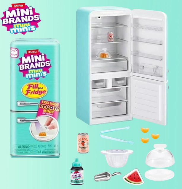 ZURU Mini Brand Ball, Mini-Kühlschrank-Set, Überraschungsbox, ab 8 Jahren - Bild 1