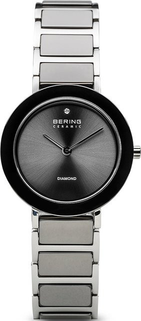 Bering Damenuhr, Quarz, Edelstahl, Grau, 29 mm, 5 ATM - Bild 1