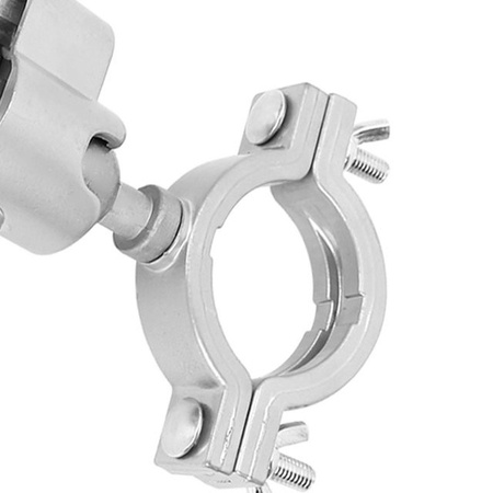Fishine Elektrischer Bohrständer und Schleiferhalterung mit 360 Grad Drehung aus Aluminiumlegierung in Silber