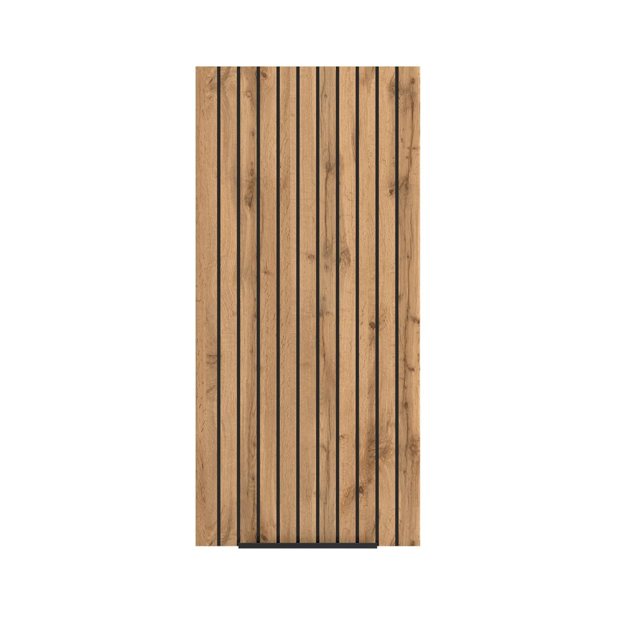 Held Möbel Bad-Hängeschrank Manchester in Wildeiche mit Soft-Close-Türen und Akustikpaneel-Optik, B/T/H: 64 x 30 x 20 cm - Bild 2