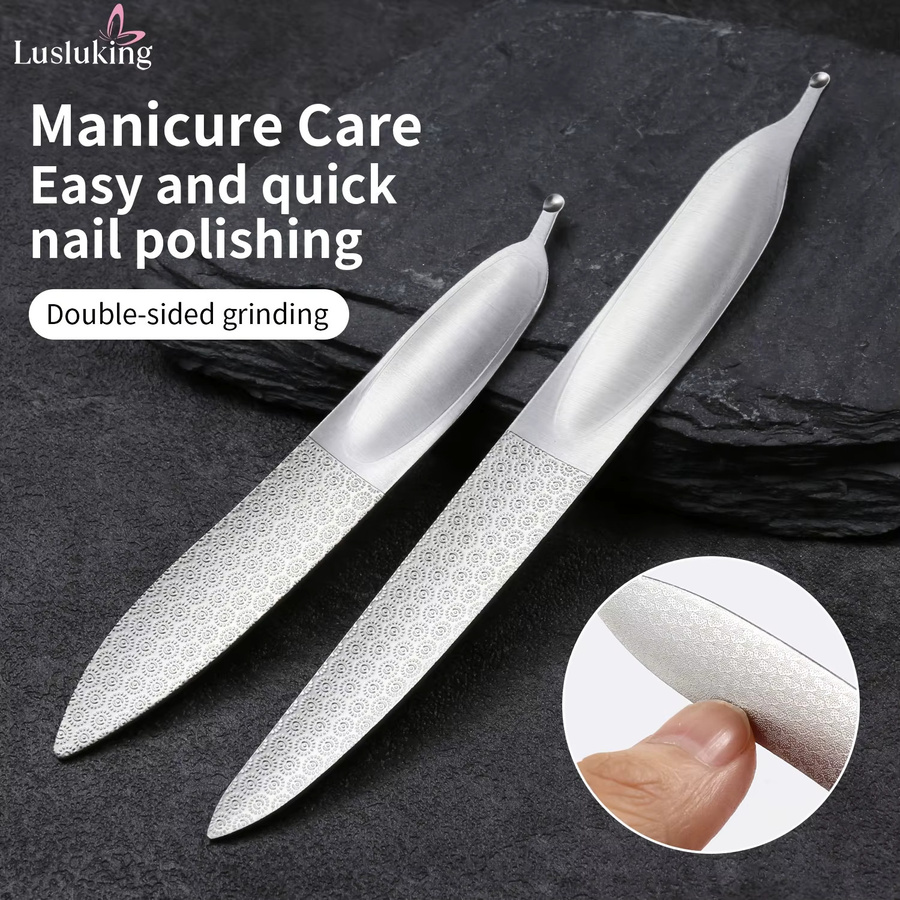 Ouriner Nagelfeile aus Edelstahl, doppelseitig, Unisex - Bild 2