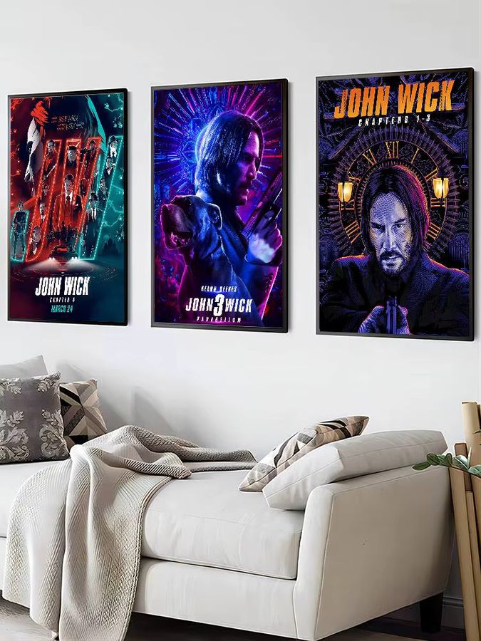 John Wick Film Poster als Papierdruck für deine Wanddekoration im Wohnzimmer oder Café - Bild 7