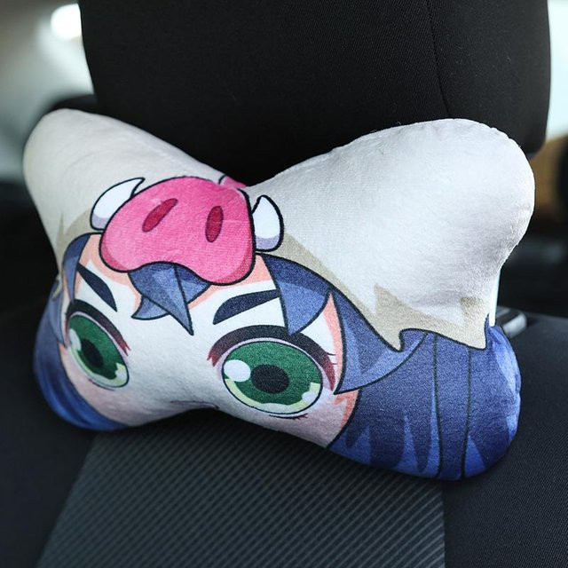 Yiran toy 1 Anime Demon Slayer Nackenkissen Kimetsu No Yaiba Manga Tanjirou Nezuko Cartoon Kissen in Mehrfarbig - Bild 1