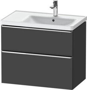 Duravit Waschtischunterschrank D-Neo in Weiß und Grau, 1 Schrank, B/T/H: 78,4 x 45,2 x 62,5 cm - Bild 1