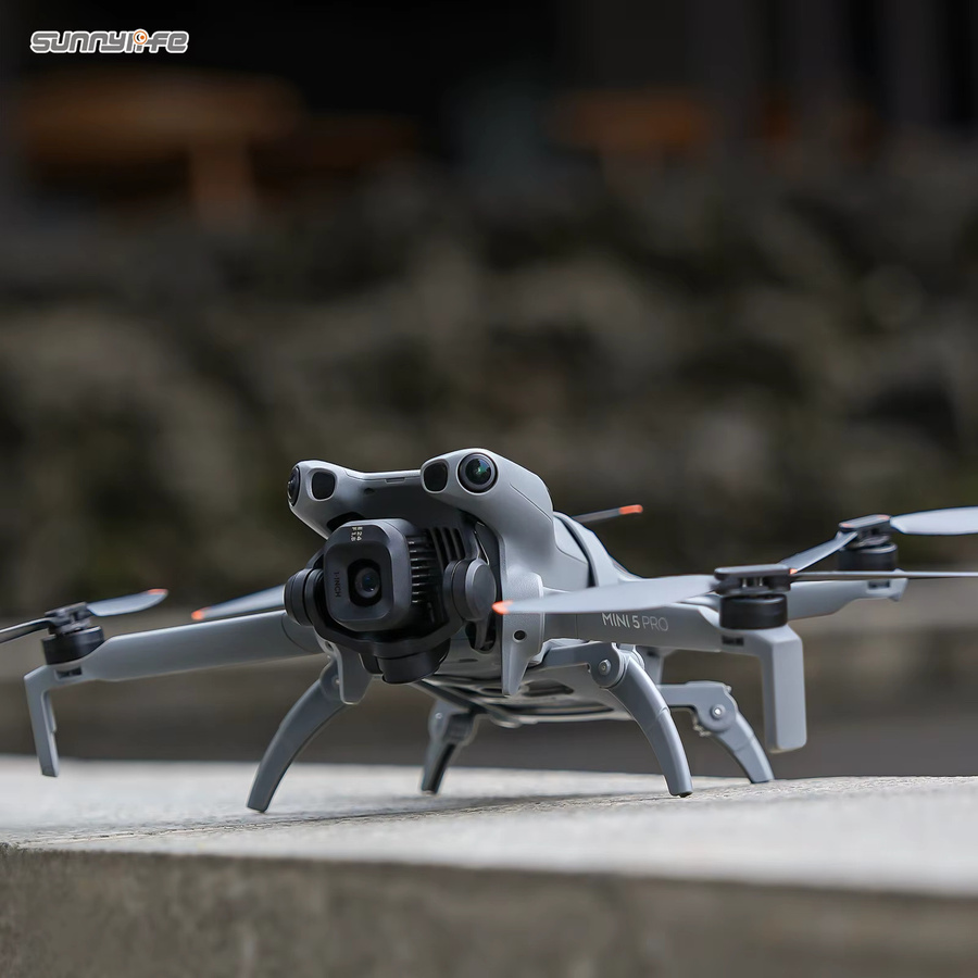 DJI Mini 5 Pro Spider Gears Fahrwerk Erhöhung in Orange als Schutz für die Drohnen-Landebeine - Bild 3