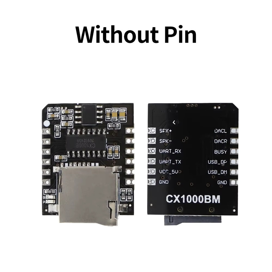 diymore CX1000BM Serial Port MP3 Voice Chip Modul mit TF-Kartenslot, Schwarz, DC 3,3 - 5,2 V - Bild 3