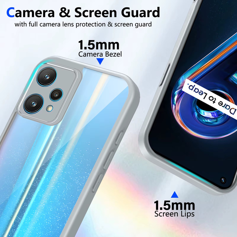 OnePlus Nord CE 2 Lite 5G Hülle aus Silikon und Hartschale, stoßfest mit Luftkissen, transparent matt - Bild 2