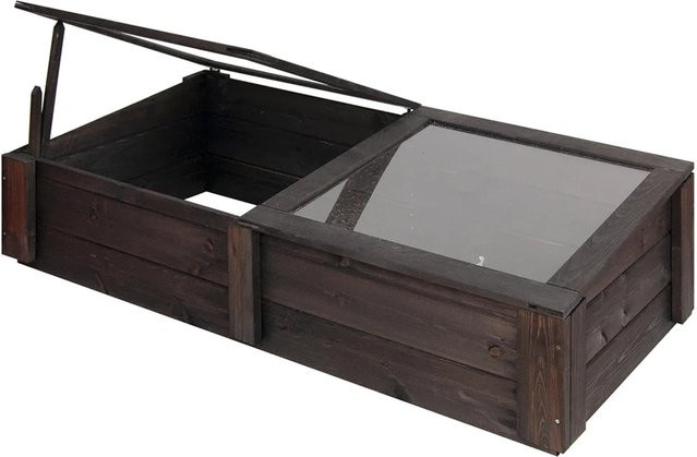 Andrewex Frühbeet-Aufsatz für Hochbeete in Anthrazit mit Kunststoffglas, B: 142 cm, T: 68 cm - Bild 1