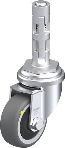 Blickle Lenkrolle LRA-PATH 50KF-ELS-E01 in Grau und Silber mit Kunststoffrad, Durchmesser: 50 mm, Tragfähigkeit: 50 kg - Bild 1